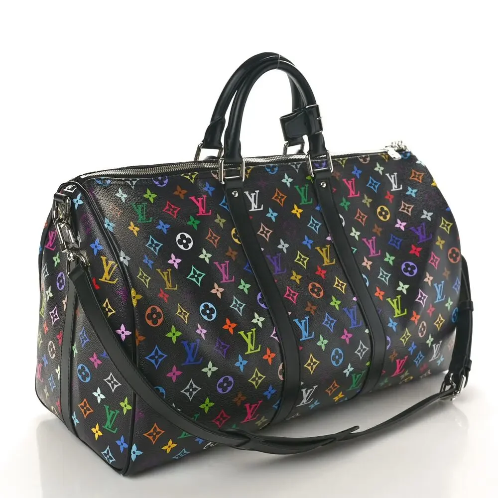 Louis Vuitton Murakami Keepall bag 50 Multicolor Monogram Carry-On LV x TM - Picture 4 of 15